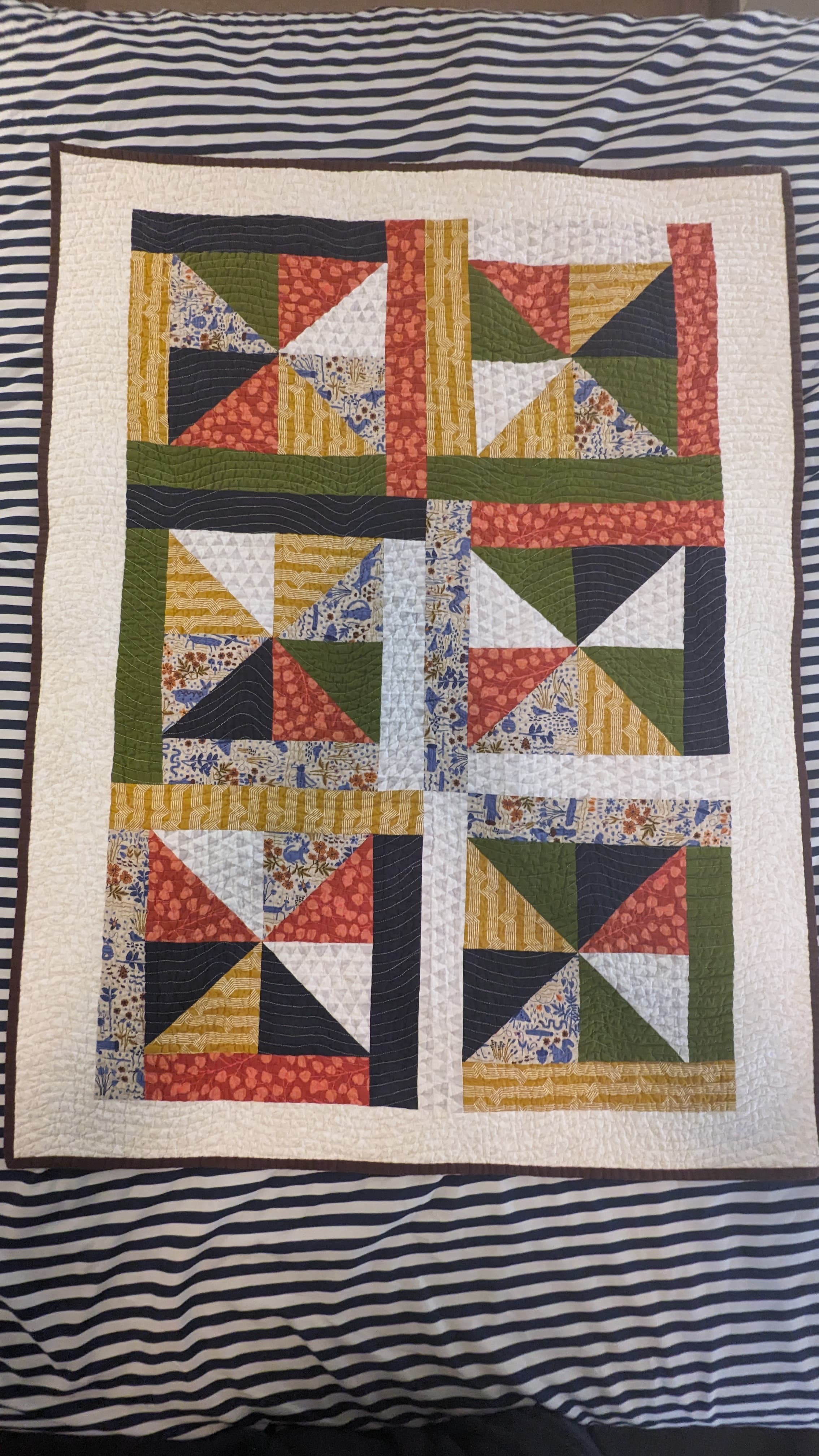 The completed quilt